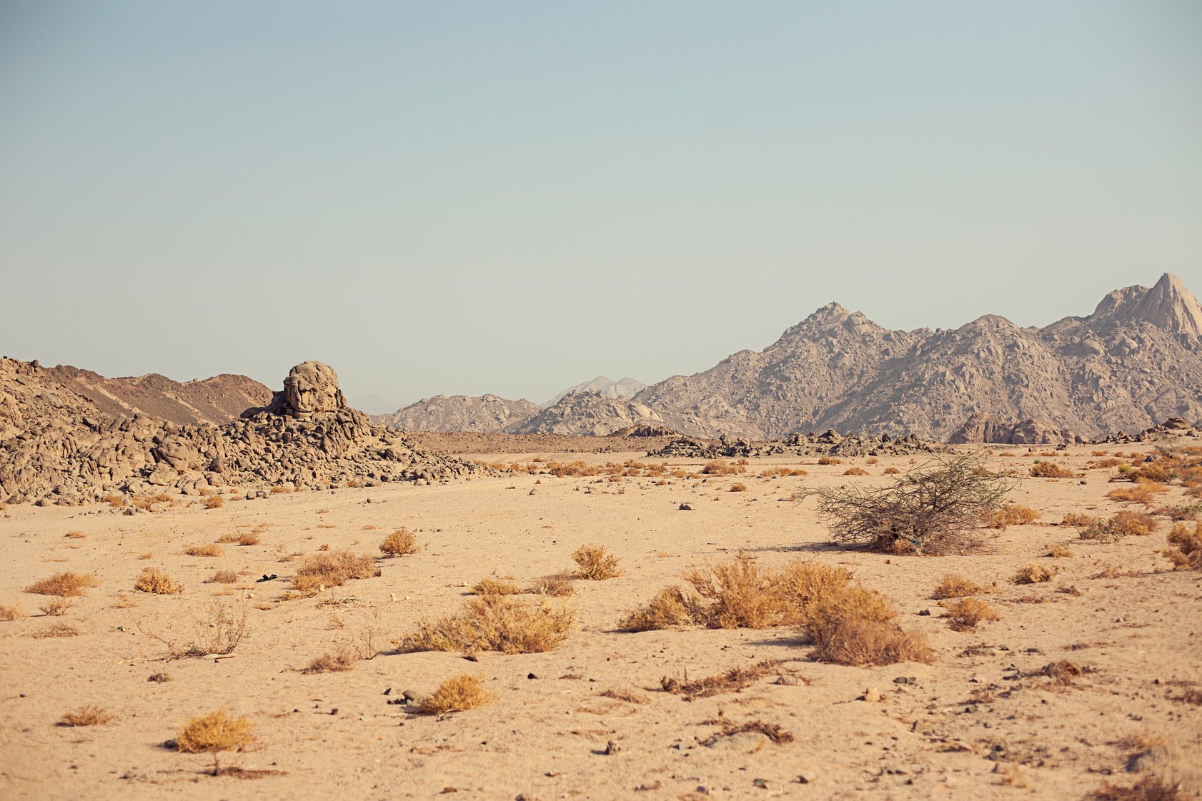 Mountain in desert